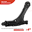 APCA3790 2x Front Lower Control Arms with Ball Joints