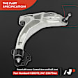 APCA3870 4 Pcs Control Arm with Ball Joint & Tie Rod End