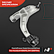 APCA3870 4 Pcs Control Arm with Ball Joint & Tie Rod End
