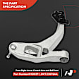 APCA3870 4 Pcs Control Arm with Ball Joint & Tie Rod End