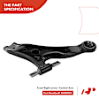 APCA3925 6x Front Lower Control Arm with Ball Joint Tie Rod