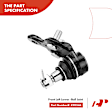 APCA3925 6x Front Lower Control Arm with Ball Joint Tie Rod
