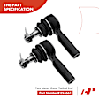 APCA3964 12x Front Lower Control Arm Ball Joint Tie Rod Bar Link Kit