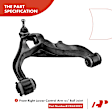 APCA4029 8x Front Lower Control Arms & Ball Joint Inner Outer Tie Rod End