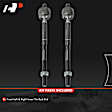 APCA4074 2x Front Inner Steering Tie Rod End