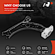 2011 Volkswagen GTI - Front, Passenger Side, Lower Control Arm, Fits the Model With Stamped Steel Arm