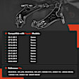 APCA4297 2x Front Lower Control Arm with Ball Joint