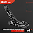 APCA4298PG Front Left Lower Control Arm with Ball Joint