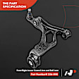 APCA4340 Front Right Lower Control Arm & Ball Joint Assembly