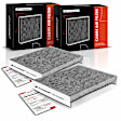 APCA4536 2x Activated Carbon Cabin Air Filter