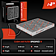 APCA4538 2x Activated Carbon Cabin Air Filter