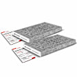 APCA4542 2x Activated Carbon Cabin Air Filter