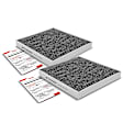 APCA4554 2x Activated Carbon Cabin Air Filters