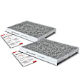 APCA4558 2x Activated Carbon Cabin Air Filter