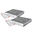 APCA4589 2x Activated Carbon Cabin Air Filter