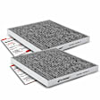 APCA4612 2x Activated Carbon Cabin Air Filter