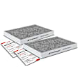 APCA4623 2x Activated Carbon Cabin Air Filter