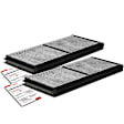 APCA4624 2x Activated Carbon Cabin Air Filter