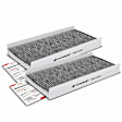 APCA4627 2x Activated Carbon Cabin Air Filter