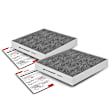 APCA4649 2x Activated Carbon Cabin Air Filter