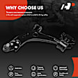 APCA4686 Front Left Lower Control Arms with Ball Joint