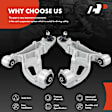 APCA4743 2x Front Lower Control Arm and Ball Joint Assembly