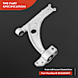 2013 Volkswagen CC - Front, Driver and Passenger Side Control Arm