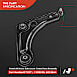 APCA4980 4 Pcs Control Arm with Ball Joint & Sway Bar Link