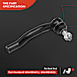 APCA5127 2 Pcs Front Outer Tie Rod End