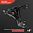 APCA5133 6 Pcs Control Arm with Ball Joint & Sway Bar Link