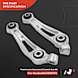 2021 Lincoln Aviator - Front, Driver and Passenger Side, Lower, Rearward Control Arm Kit, It Fits the Model from 5/6/2019.