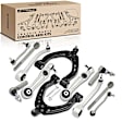 APCA5186 12 Pcs Control Arm with Ball Joint & Sway Bar Link & Tie Rod End