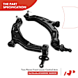 APCA5261 4 Pcs Front Complete Strut & Coil Spring Control Arm Kit