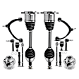 APCA5298 14 Pcs Front CV Axle Hub Bearing Control Arm Kit