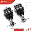 APCA5298 14 Pcs Front CV Axle Hub Bearing Control Arm Kit