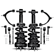 APCA5300 12 Pcs Front Complete Strut & Coil Spring Control Arm Kit