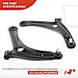 APCA5303 10 Pcs Front Complete Strut & Coil Spring Control Arm Kit