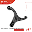 APCA5307 6 Pcs Front Complete Strut & Coil Spring Control Arm Kit
