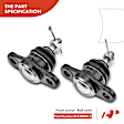 APCA5307 6 Pcs Front Complete Strut & Coil Spring Control Arm Kit