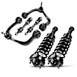 APCA5308 6 Pcs Front Complete Strut & Coil Spring Control Arm Kit