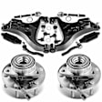 APCA5334 14 Pcs Front Wheel Hub Bearing Control Arm Ball Joint Kit