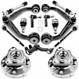 APCA5335 13 Pcs Front Wheel Hub Bearing Control Arm Ball Joint Kit