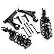 APCA5361 10 Pcs Front Complete Strut & Coil Spring Control Arm Kit