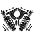 APCA5368 12 Pcs Front Complete Strut & Coil Spring Control Arm Kit