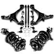 APCA5369 12 Pcs Front Complete Strut & Coil Spring Control Arm Kit