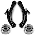 APCA5381 4 Pcs Front Wheel Hub Bearing & Control Arm Kit