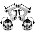 APCA5395 8 Pcs Front Wheel Hub Bearing & Control Arm Kit