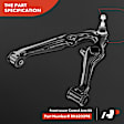 APCA5460 2 Pcs Front Left & Right Lower Control Arm with Ball Joint
