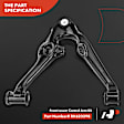 APCA5460 2 Pcs Front Left & Right Lower Control Arm with Ball Joint