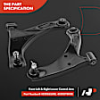 APCA5467 2 Pcs Front Lower Control Arm with Ball Joint